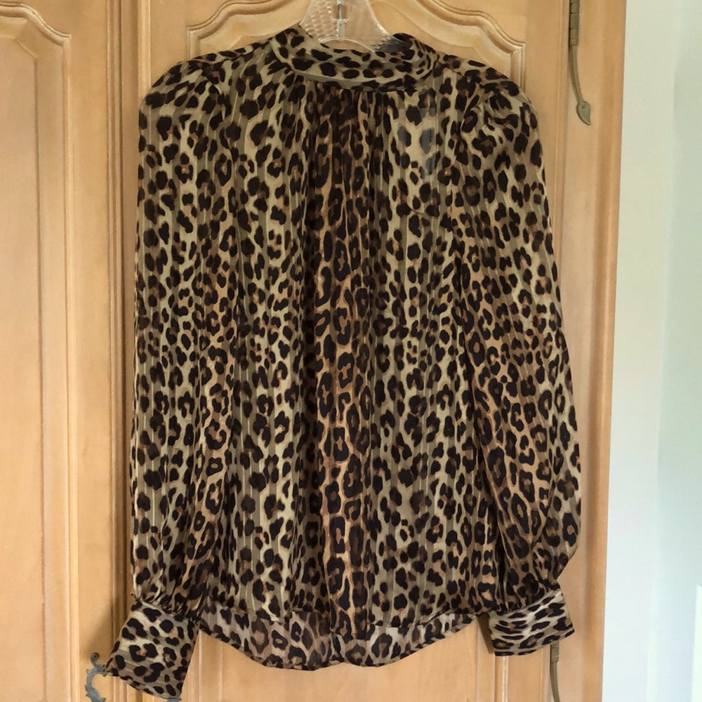 H & M LEOPARD TOP
